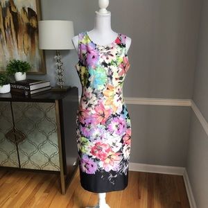 Gorgeous watercolor floral scuba dress
